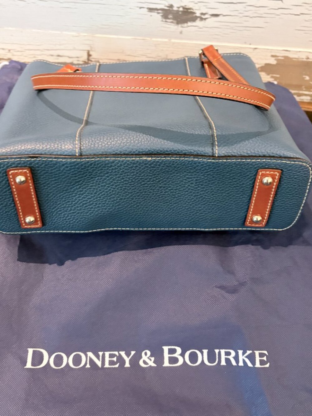 Dooney & Bourke Pebble Grain Lexington Leather Tote - Picture 4 of 4